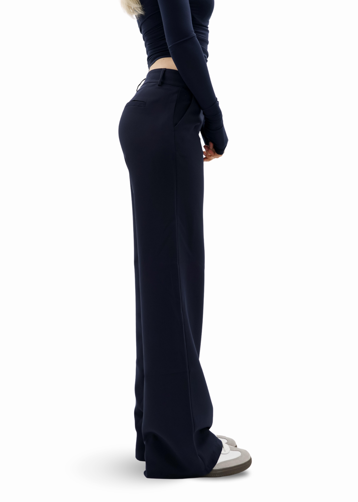 Low/mid waist pants casual night blue (regular)