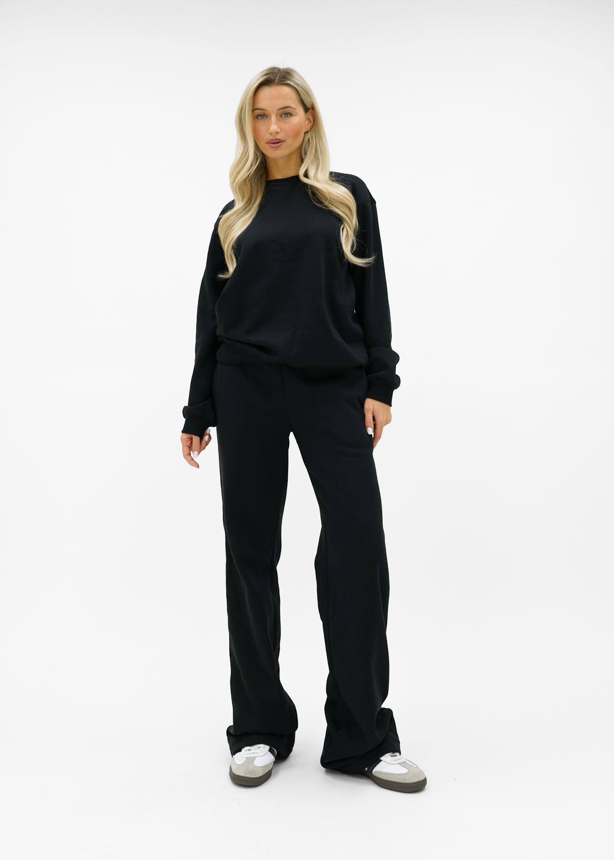 Low/mid waist jogger pants black (tall)