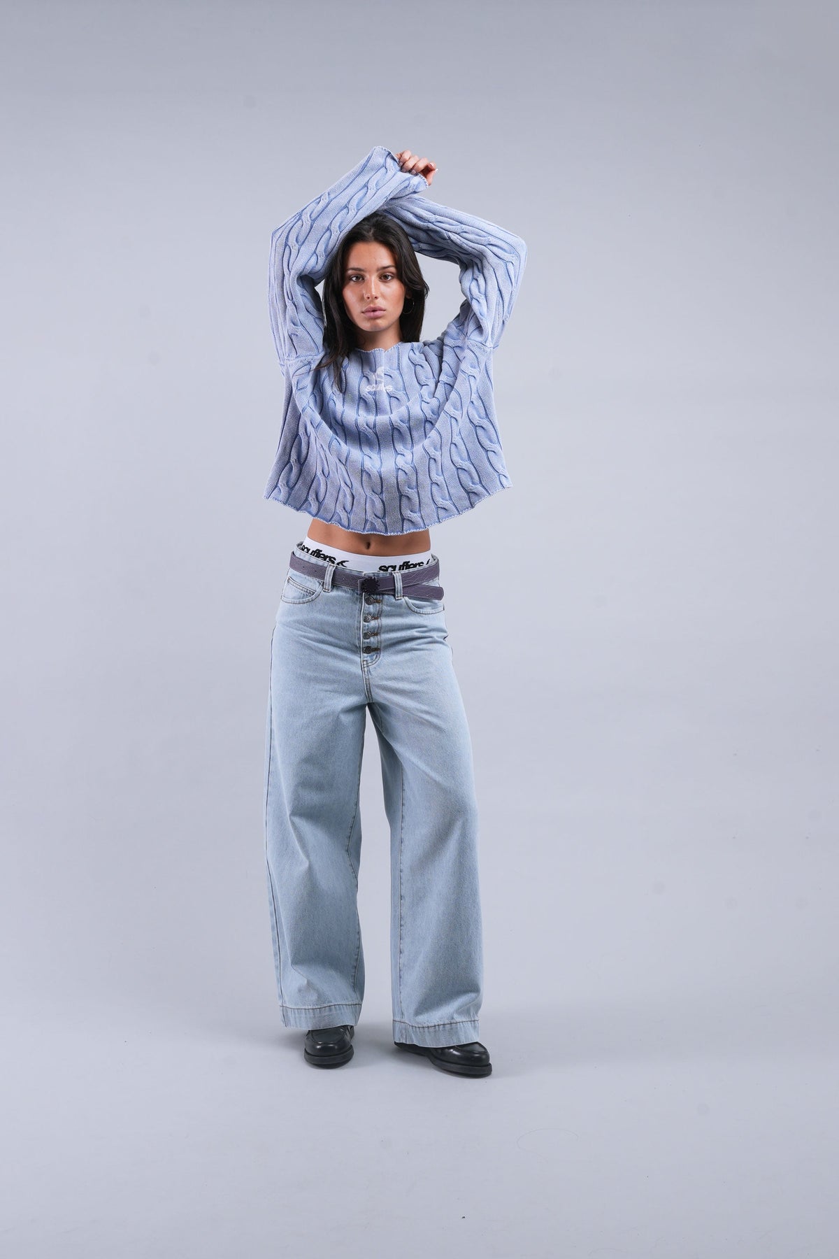 New Trench Blue Knit