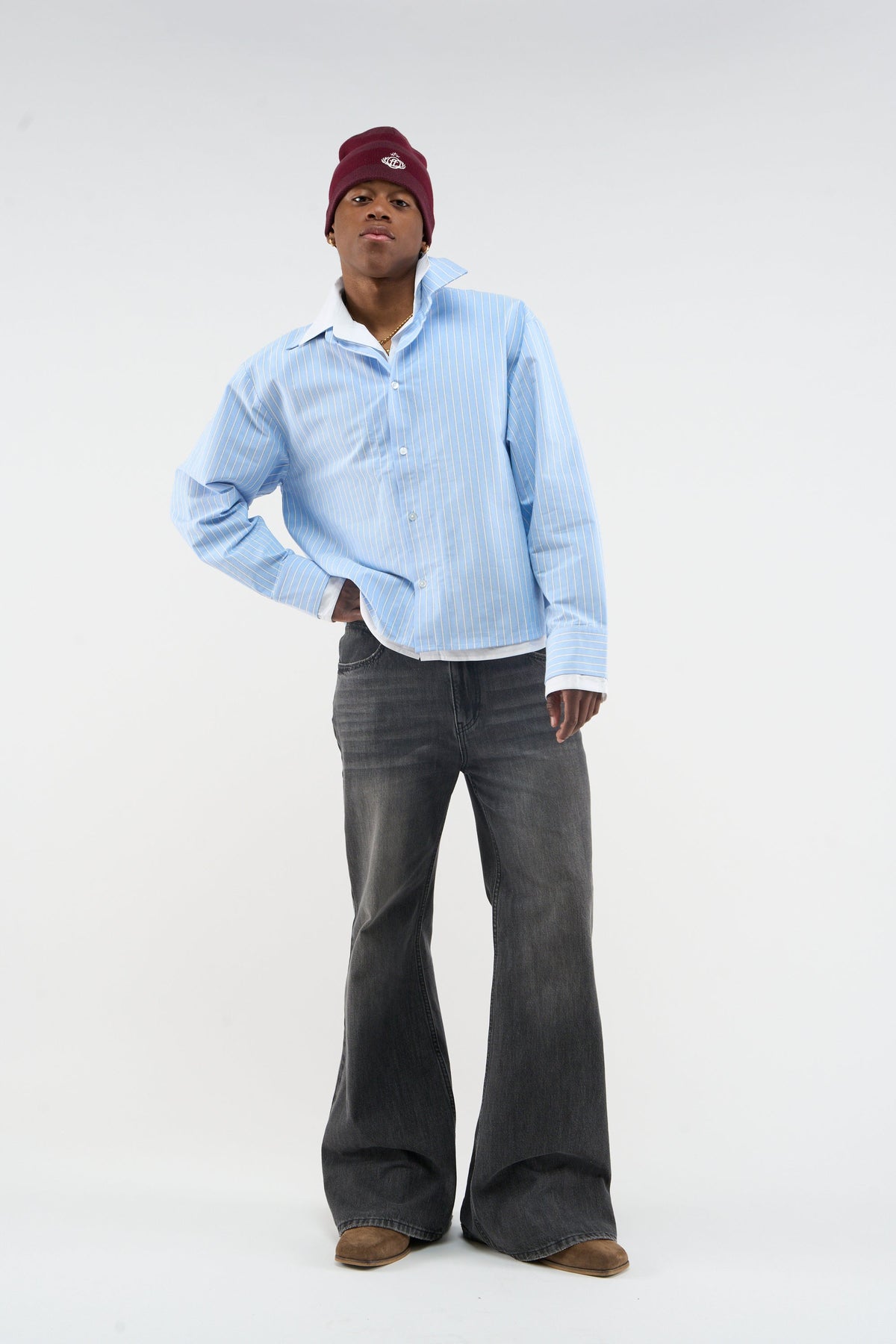 Korean Blue Shirt