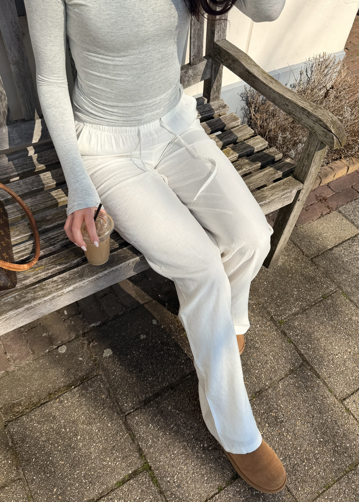 Linnen pants (tall) White
