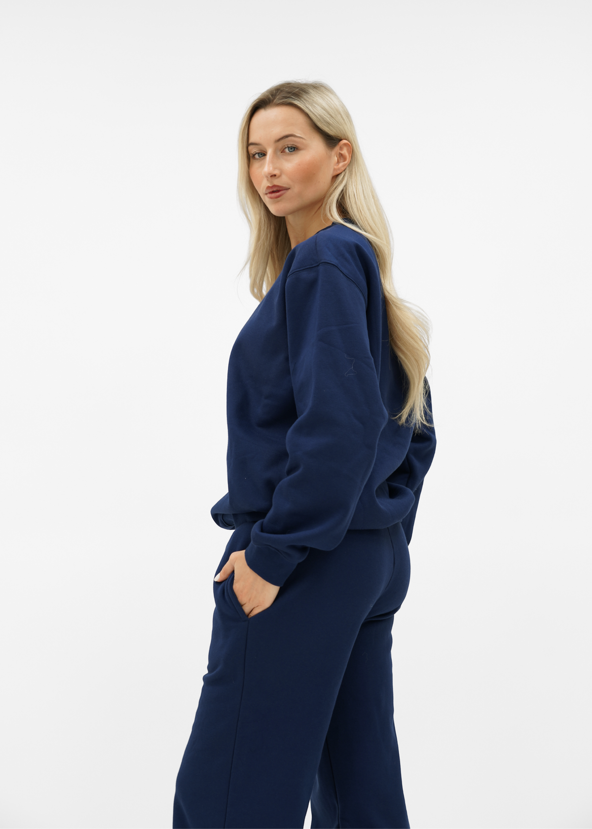 Basic sweater night blue (tall)