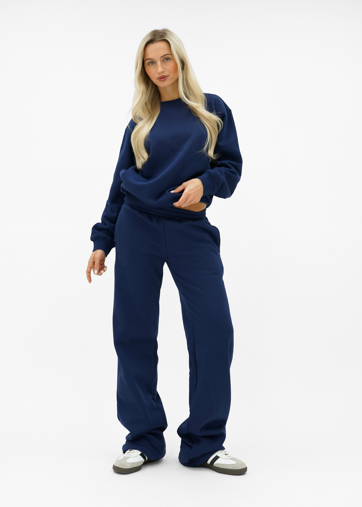 Basic sweater night blue (tall)