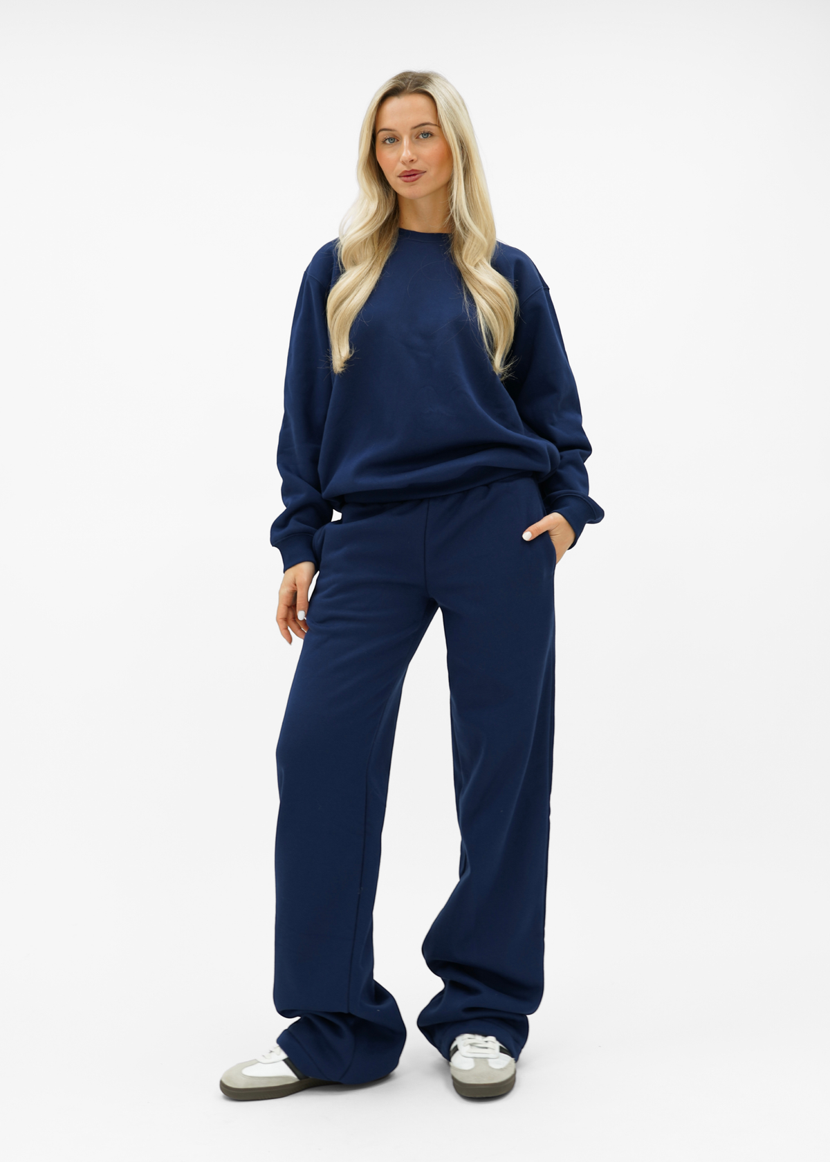 Low/mid waist jogger pants night blue (tall)