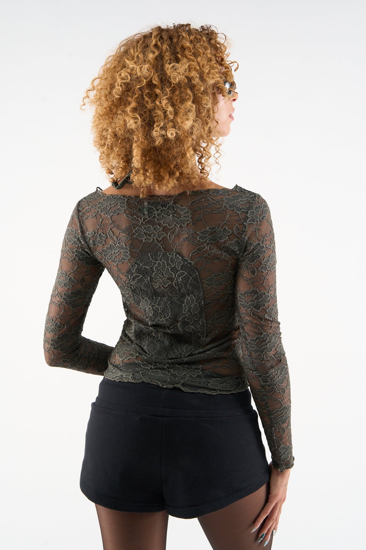 New Lace Dark Green Longsleeve