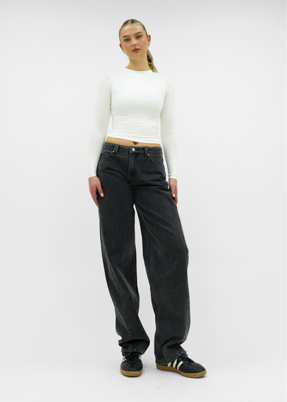 Balloon jeans dark grey (tall)