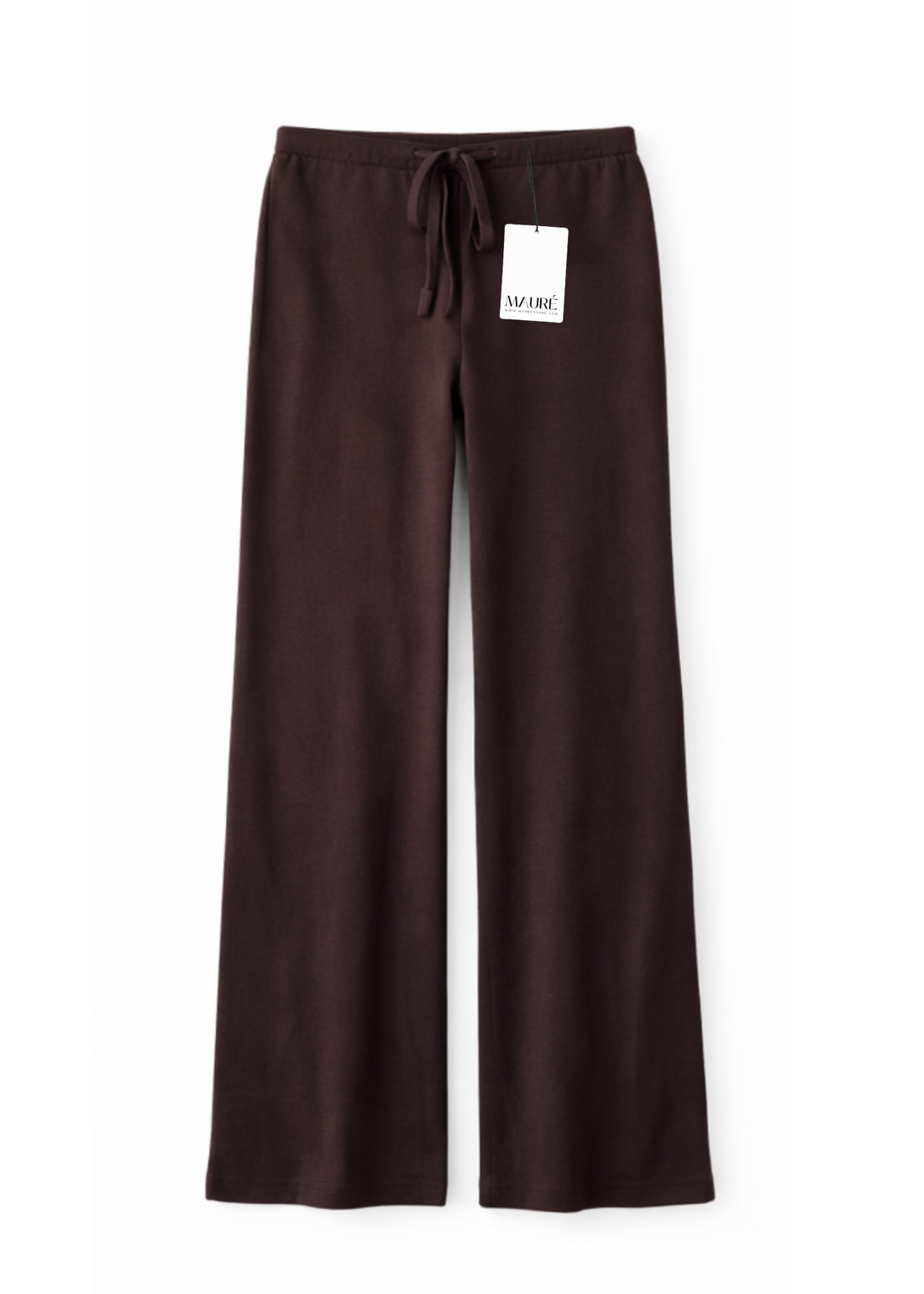 Soft knitted pants chocolate brown (tall)