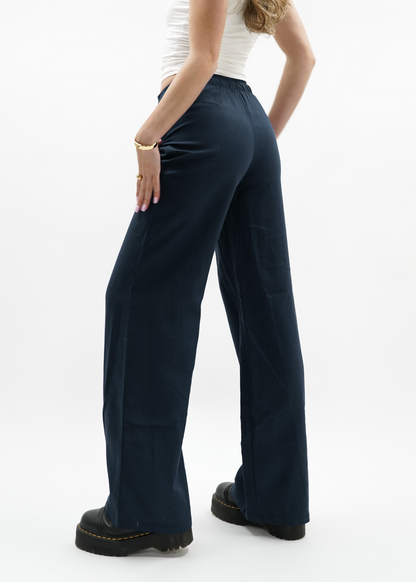 Linnen pants (tall) Navy