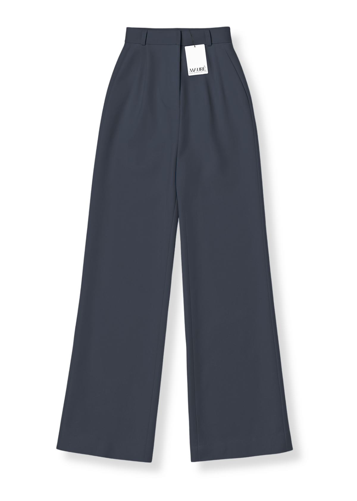 High waist wide leg pants casual charcoal (tall)