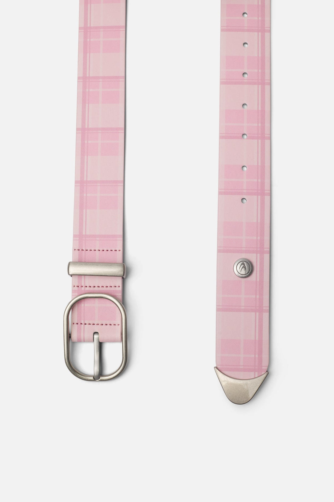 Checkered Pink Belt