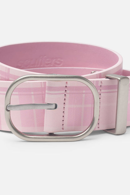 Checkered Pink Belt