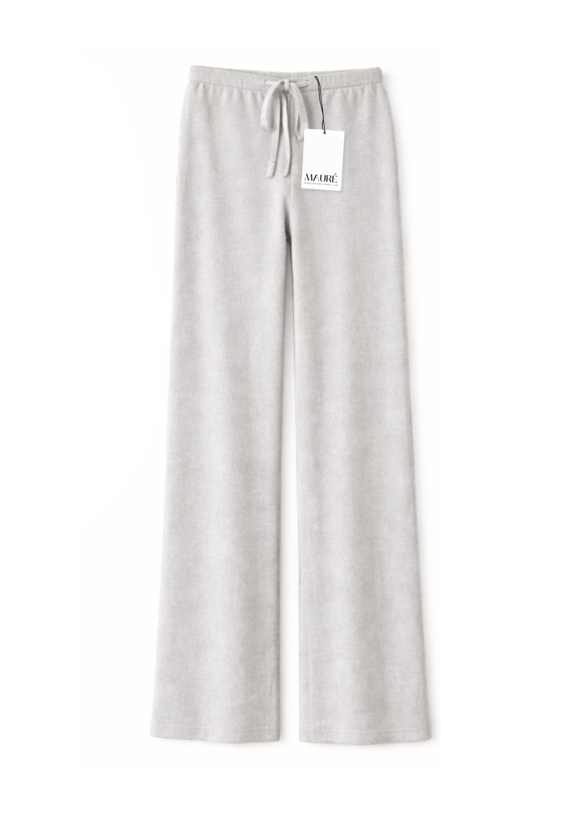 Soft knitted pants cream grey (tall)