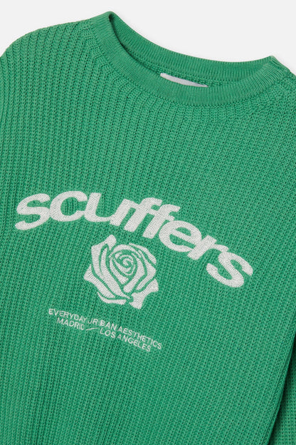 Rose Green Knit