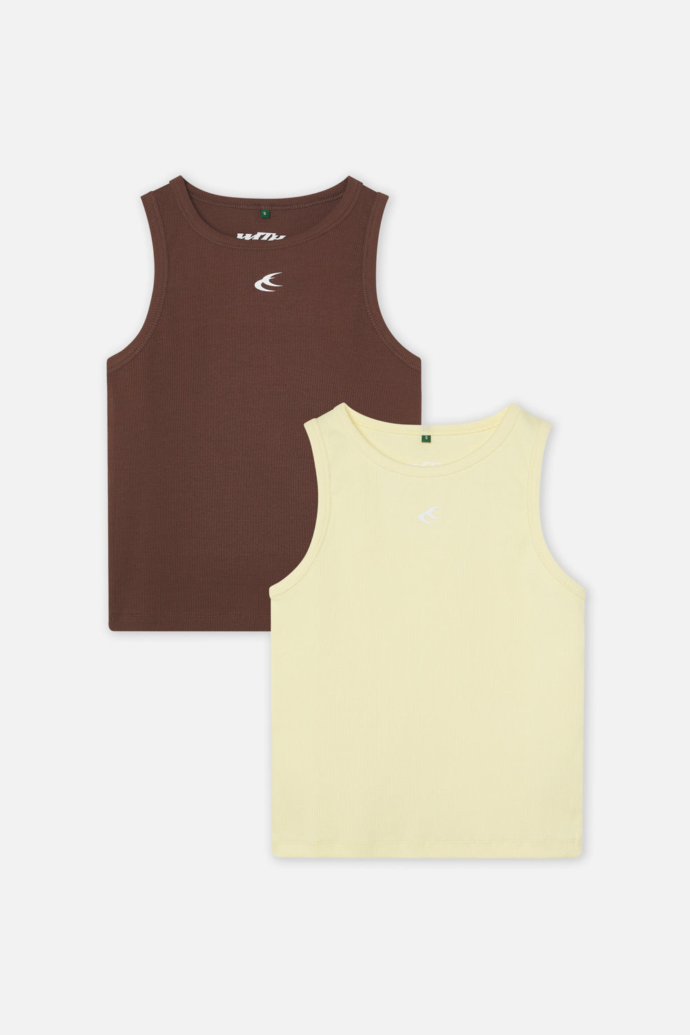 Brown &amp; Yellow Canale Scff Tank Top Pack