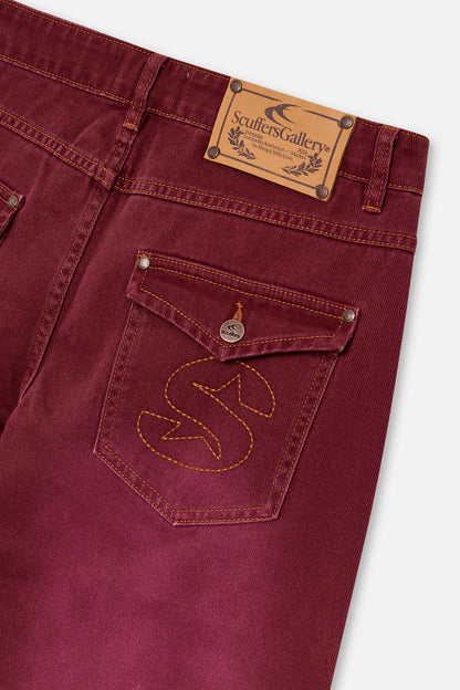 Carrie Burgundy Pants