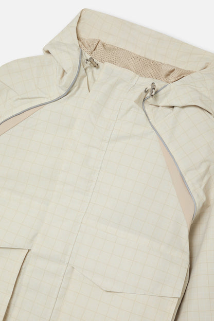 Checkered Ecru Essential Windbreaker