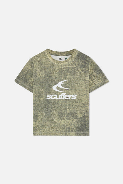 Crocodile Dusty Green Fitted T-Shirt