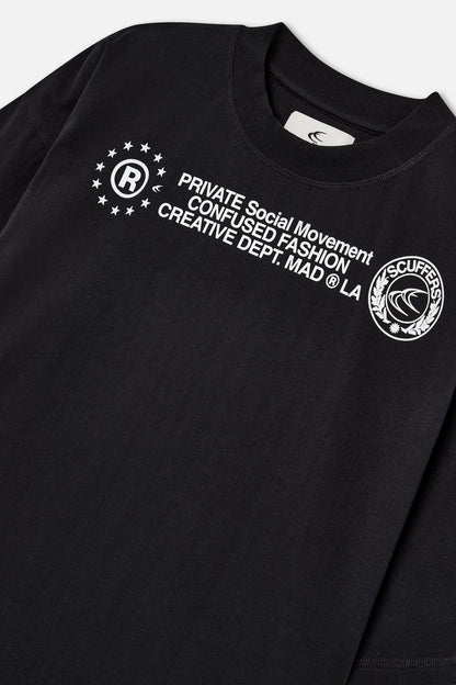 Confused Black T-Shirt