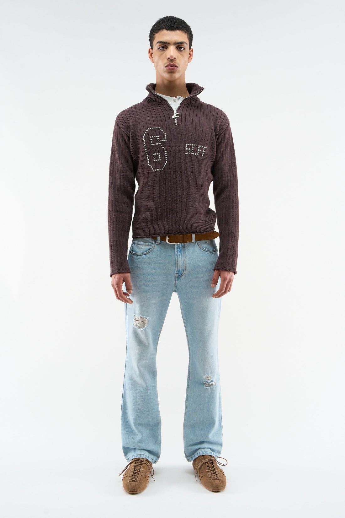 Date Burgundy Knit