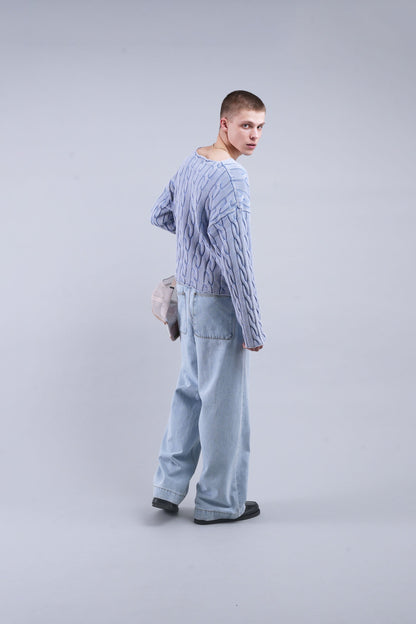 New Trench Blue Knit