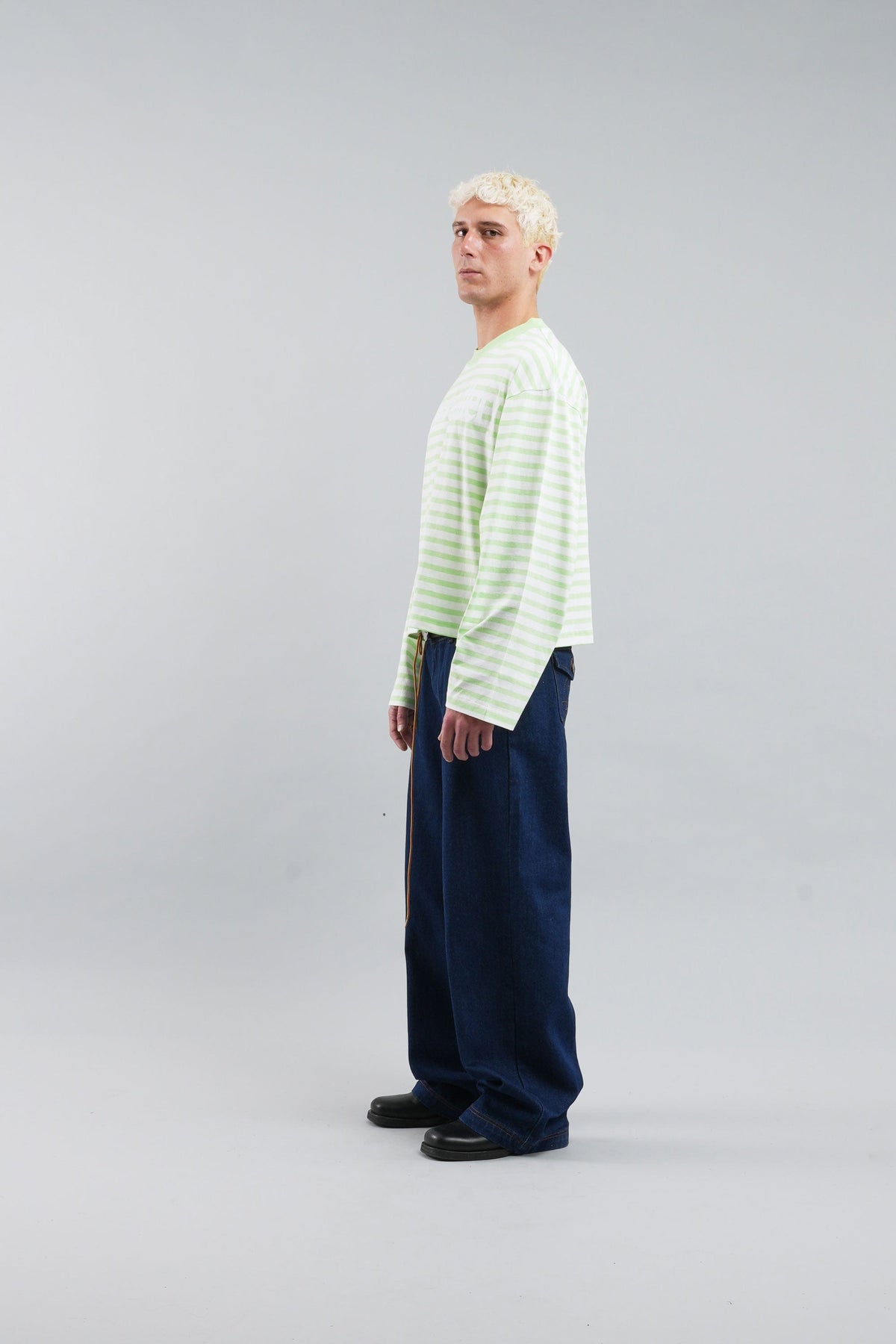 Curator Green &amp; White Longsleeve