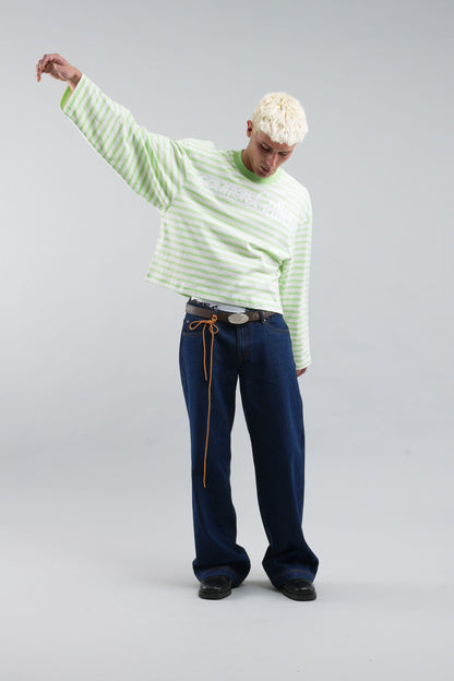 Curator Green &amp; White Longsleeve
