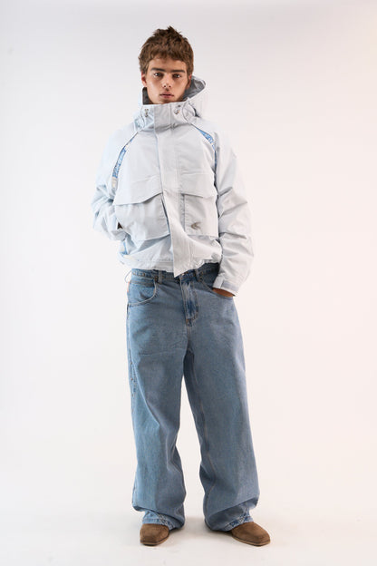 New Essential Light Blue Windbreaker
