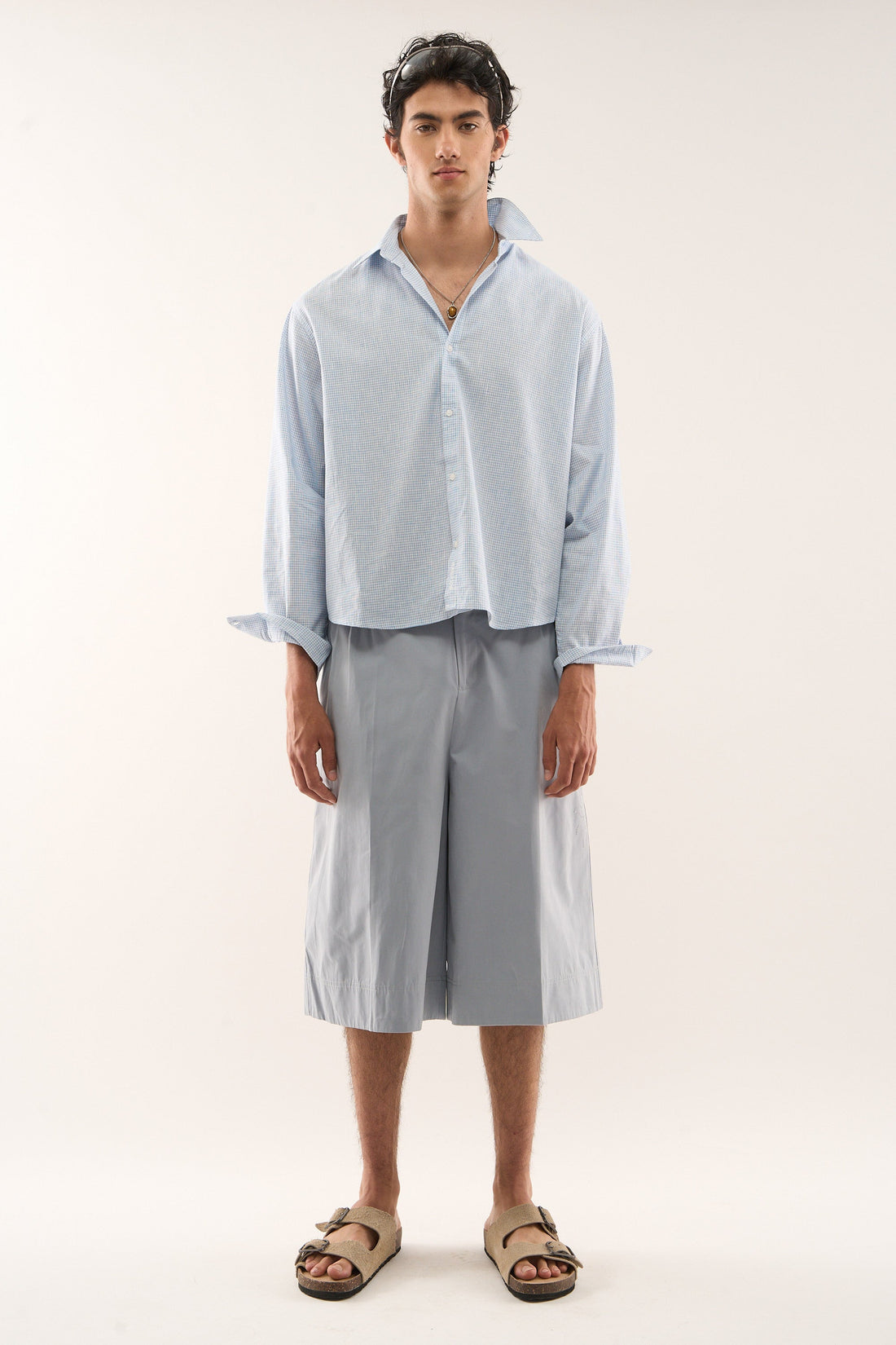 Twin Checkered Blue Shirt