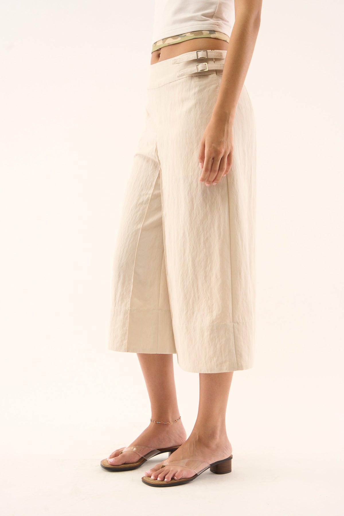 Panel Ecru Pants