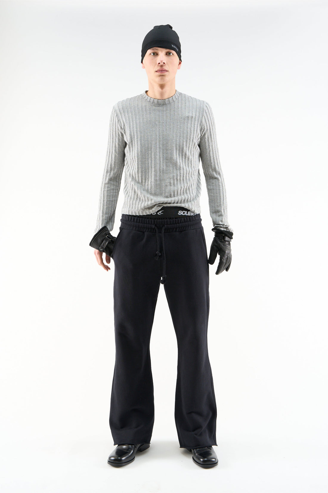Flared Black Sweatpants