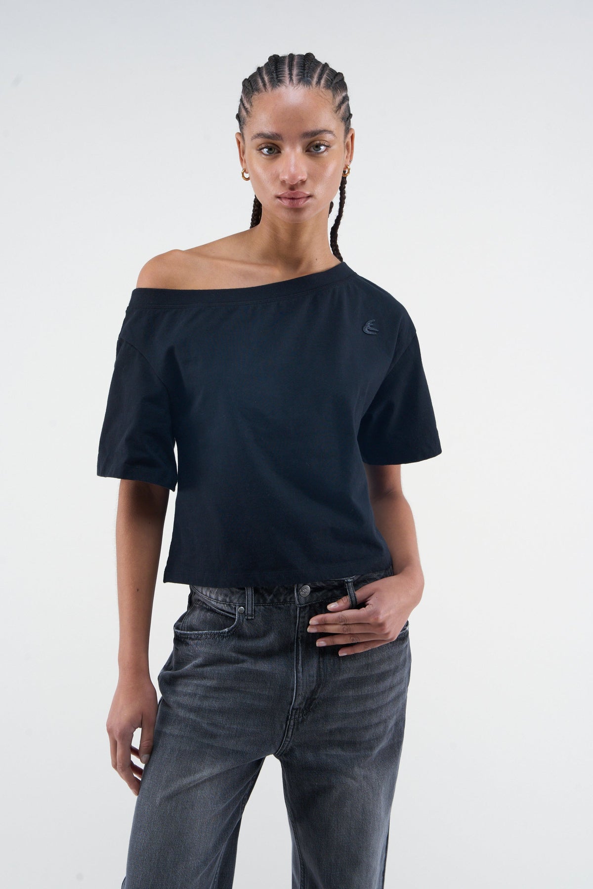 Over Black T-shirt