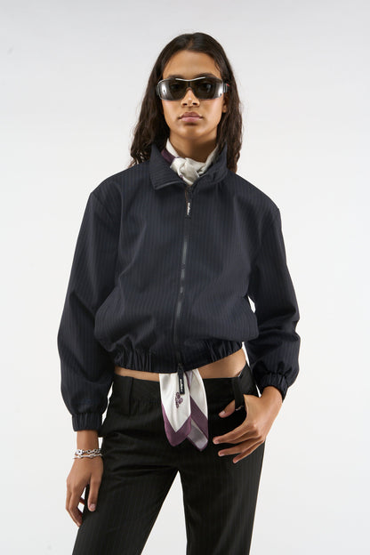 Nautica Navy Pinstripe Jacket