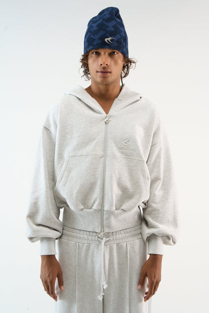 Weekender Grey Melange Zipper