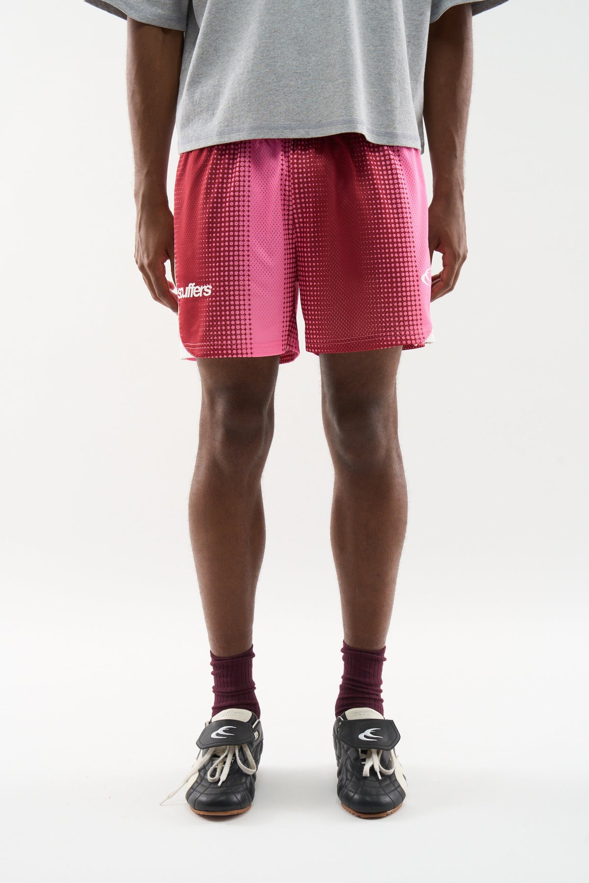 Frequency Red &amp; Pink Shorts