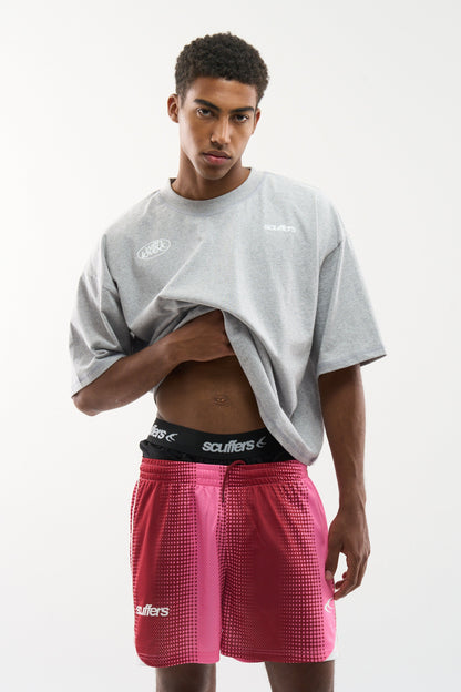 Frequency Red &amp; Pink Shorts