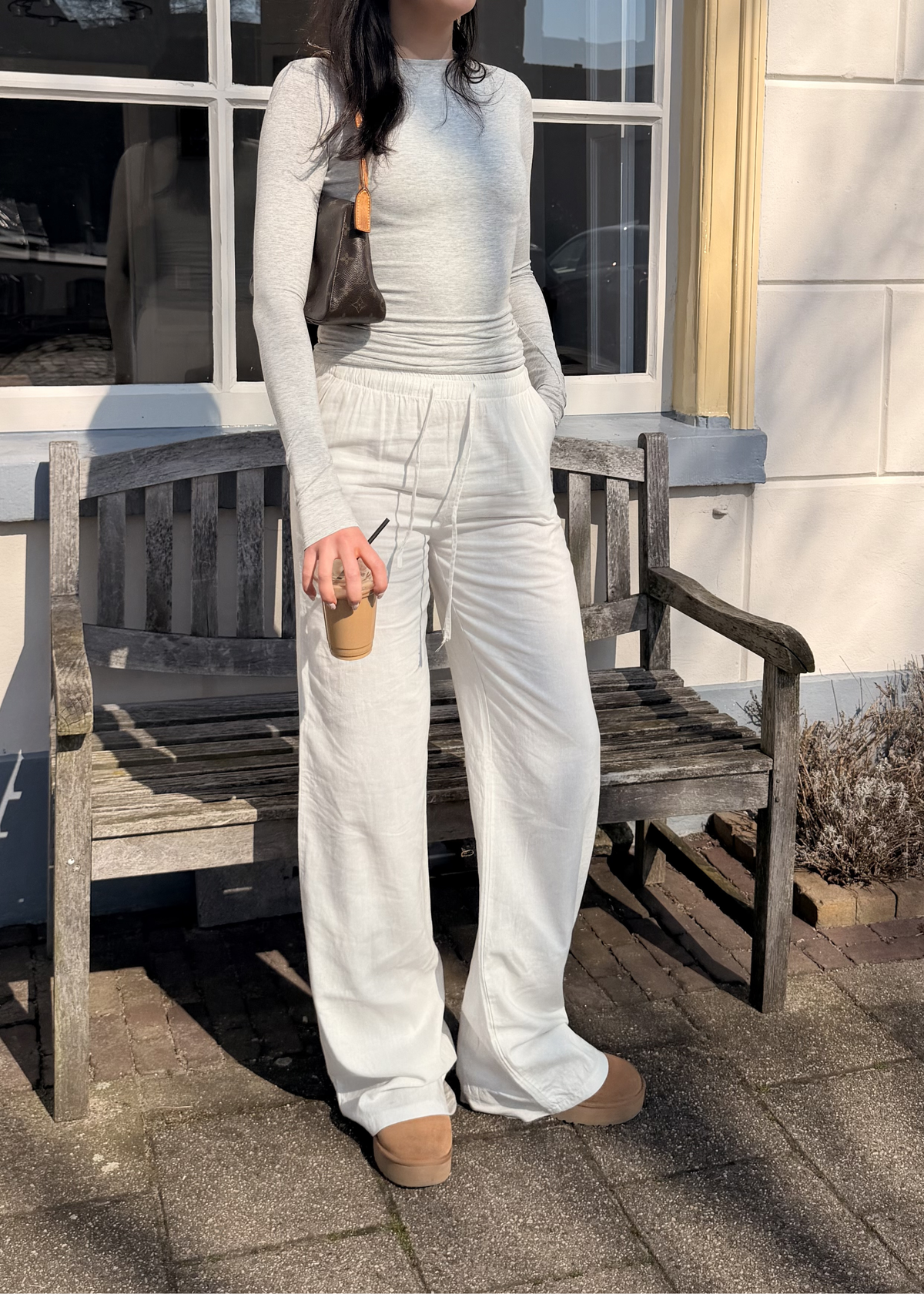Linnen pants (tall) White