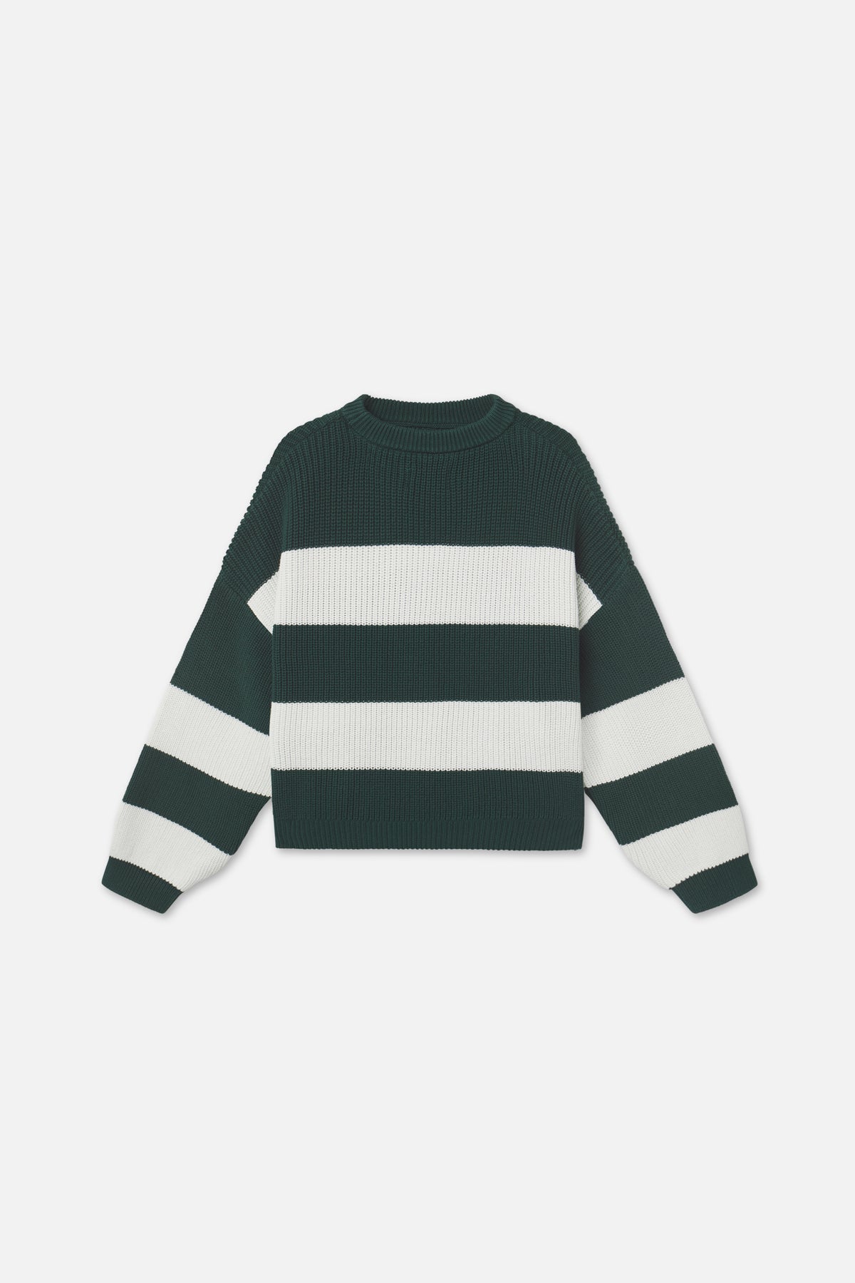 Hole Green &amp; White Knit