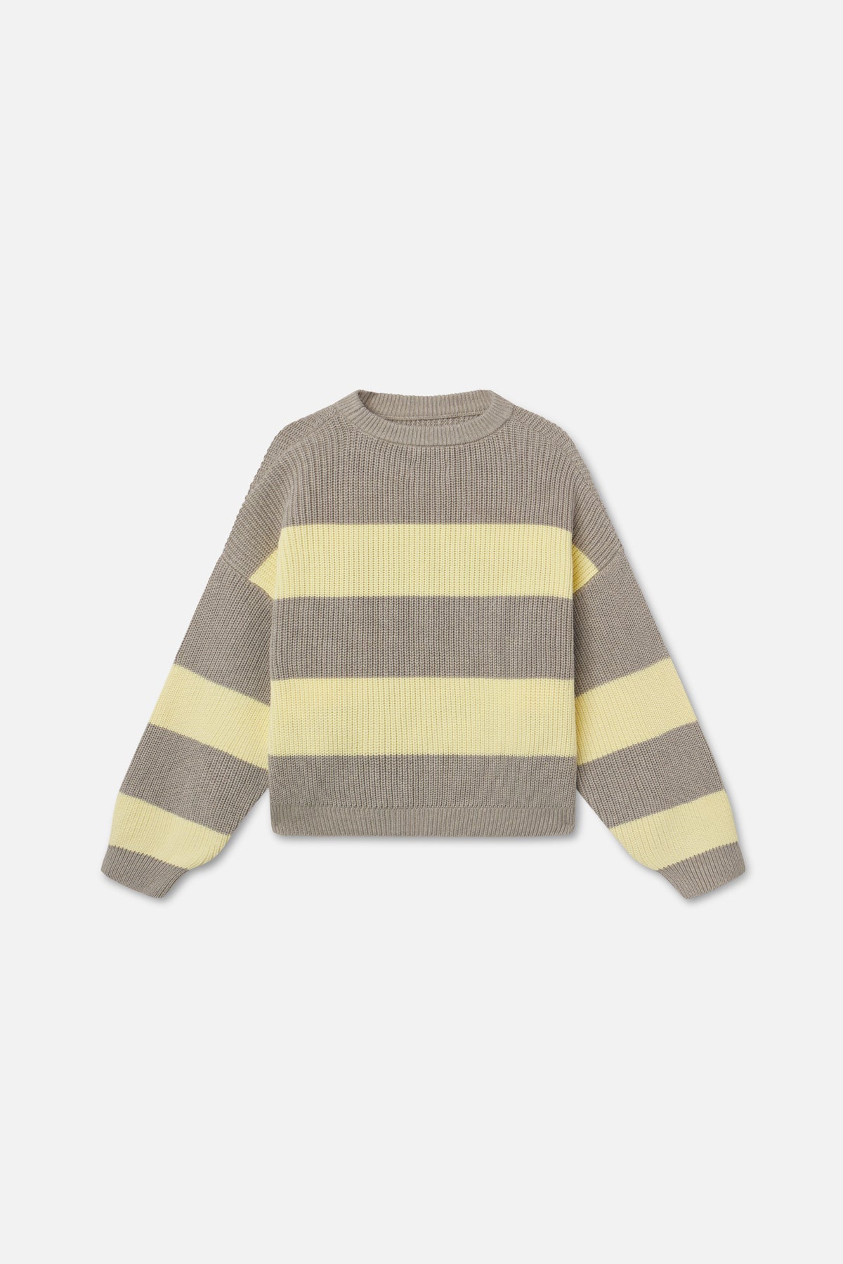 Hole Yellow &amp; Grey Knit