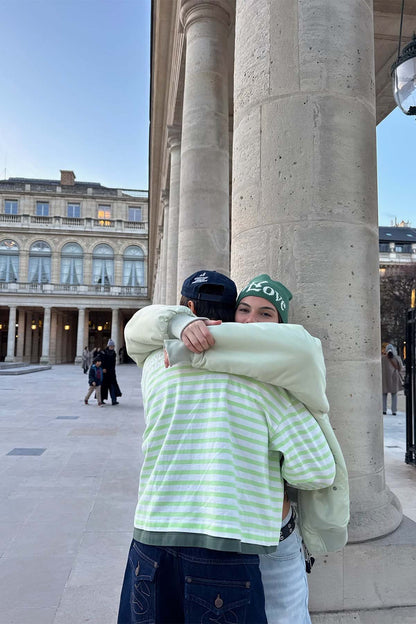 Curator Green &amp; White Longsleeve