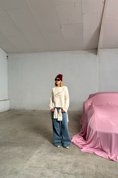 Blend Ecru Knit