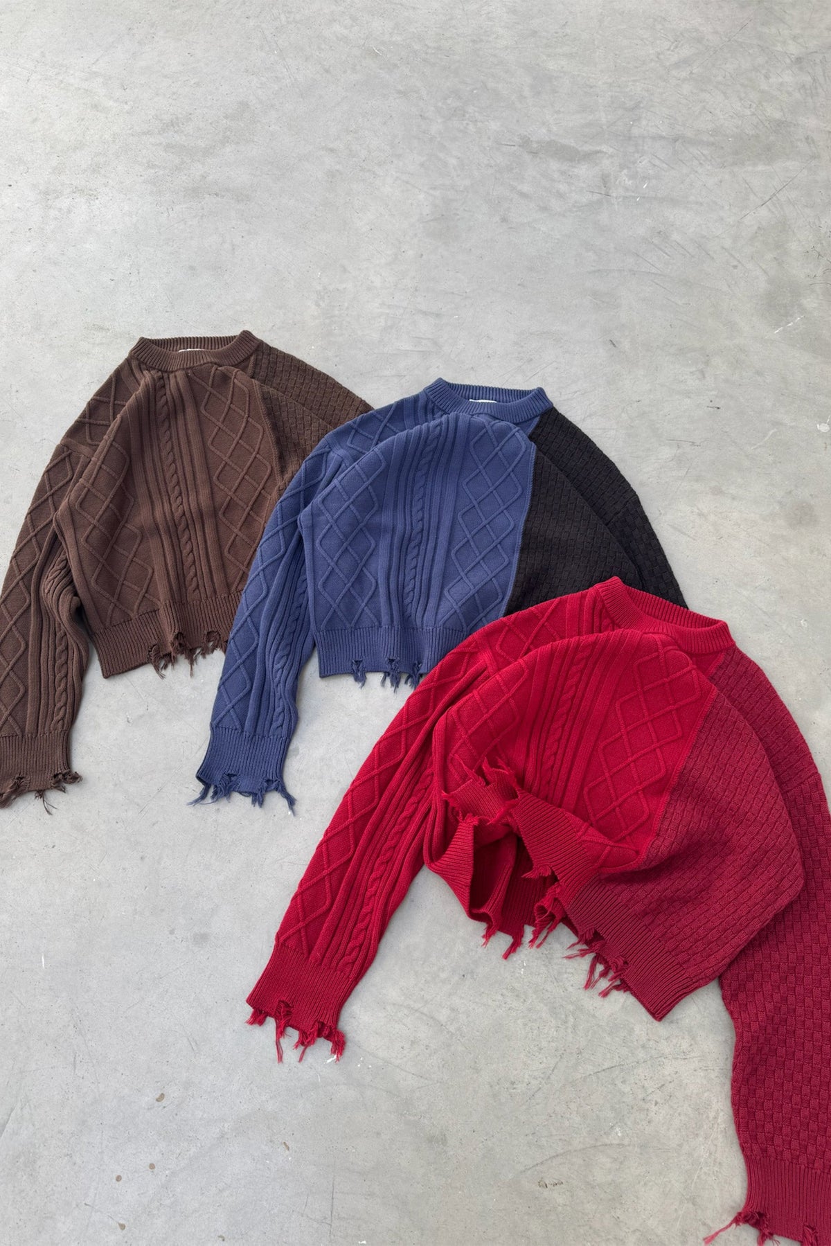 Split Blue Knit