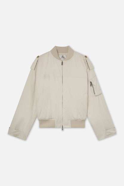 London Ecru Bomber Jacket