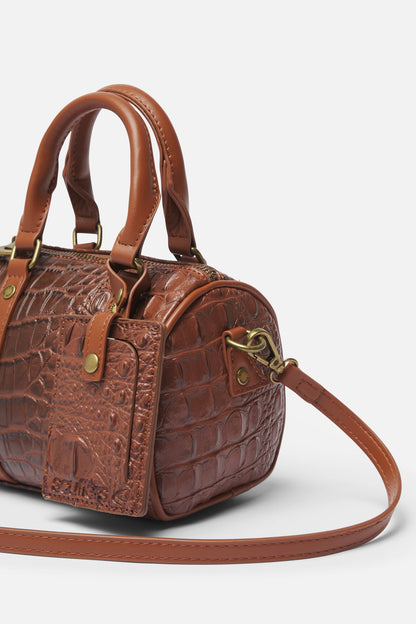 Mini Brown Duffle Bag