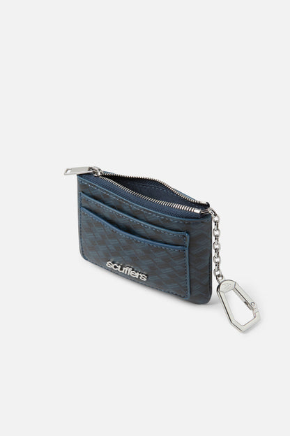 Monogram Navy Keychain Wallet