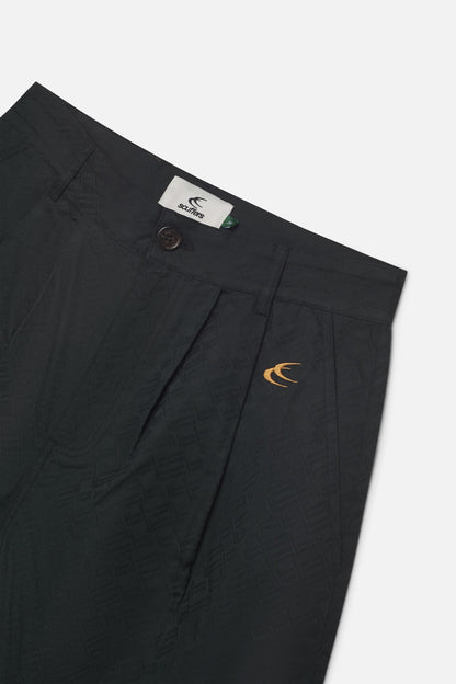 Monogram Shell Black Pants