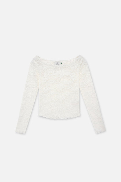 New Lace White Longsleeve
