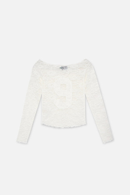 New Lace White Longsleeve