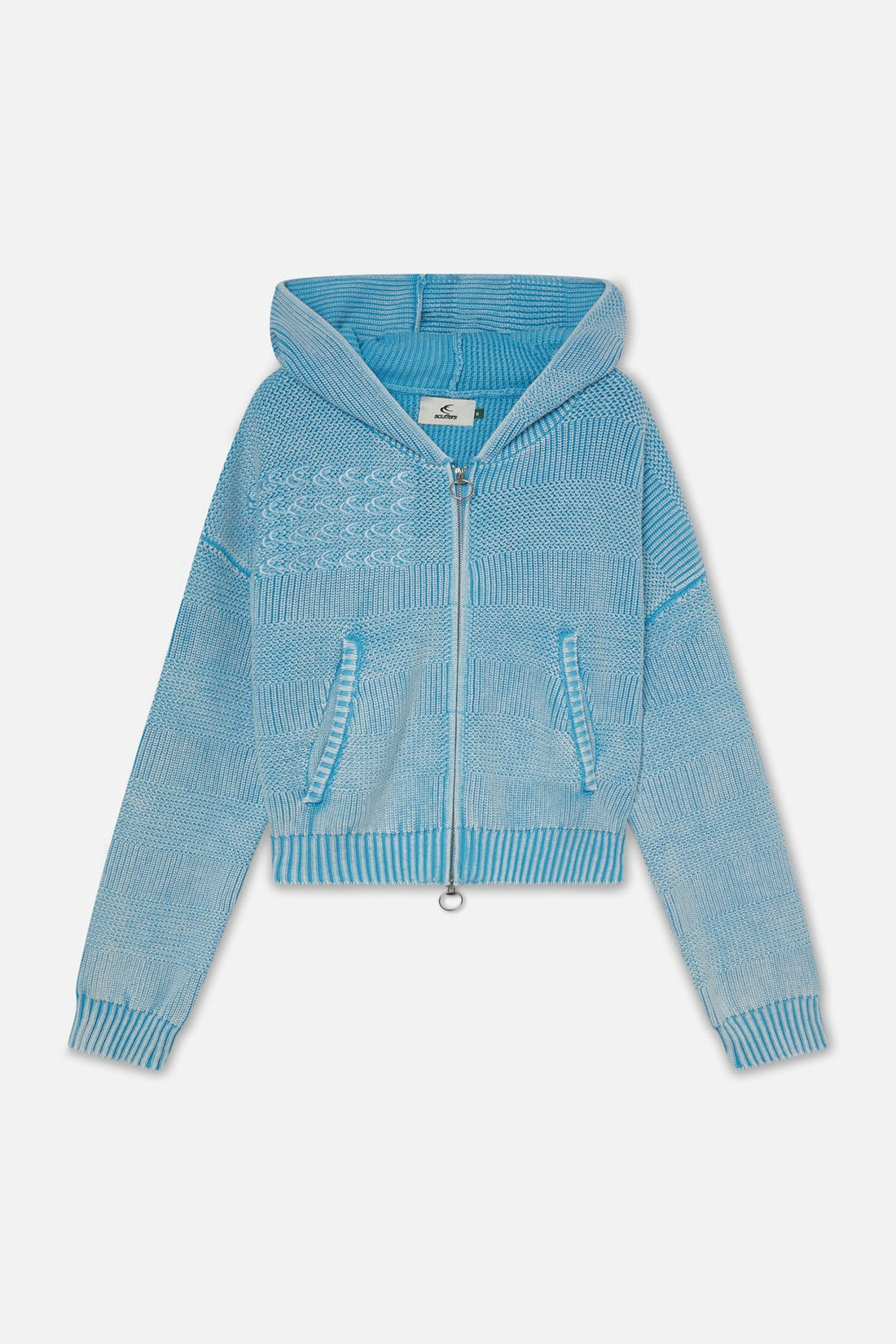 Nowhere Blue Knit Zipper