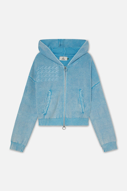 Nowhere Blue Knit Zipper
