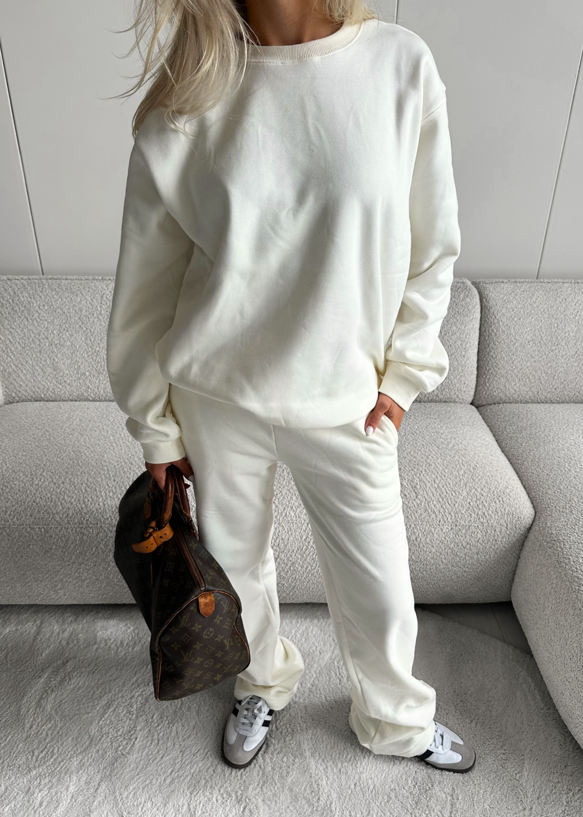 Basic sweater off-white (tall)